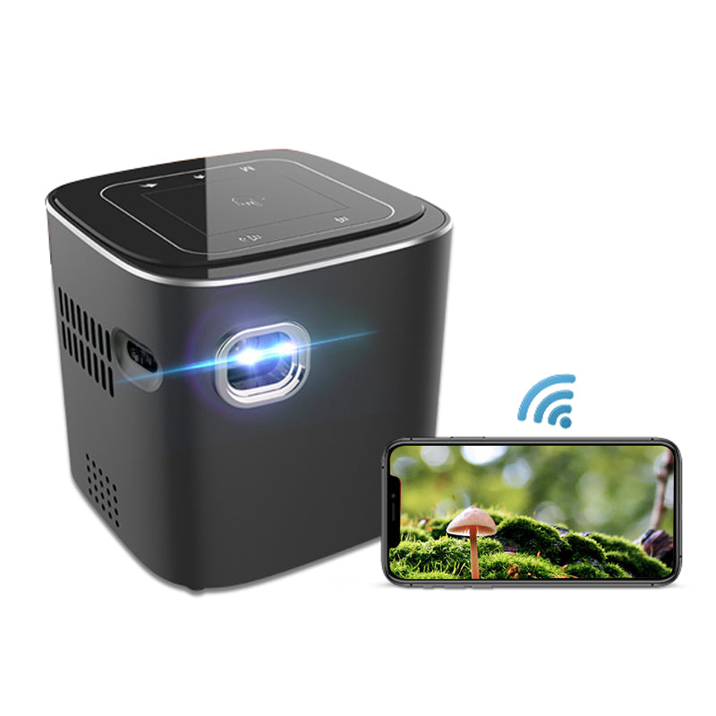 HOTACK D048A Screen-Mirroring Full HD Projector Portable Android 7.1.2 854*480 0.2'' DMD 1.35:1 Throw Ratio Home Smart Projector - US Plug HOTACK D048A Screen-Mirroring Full HD Projector Portable Android 7.1.2 854*480 0.2'' DMD 1.35:1 Throw Ratio Home Smart Projector - US Plug